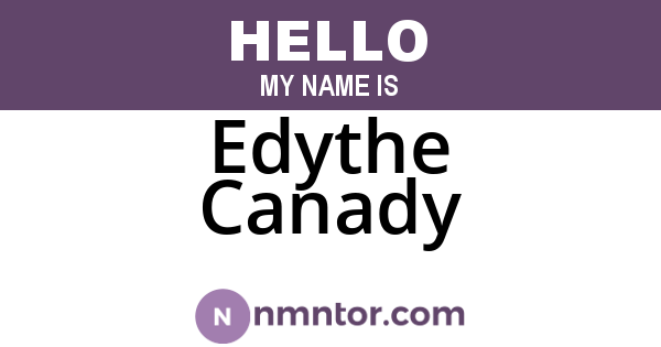 Edythe Canady