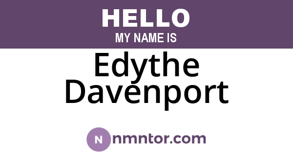 Edythe Davenport