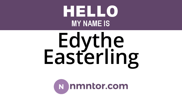 Edythe Easterling