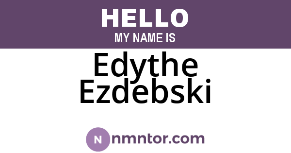 Edythe Ezdebski