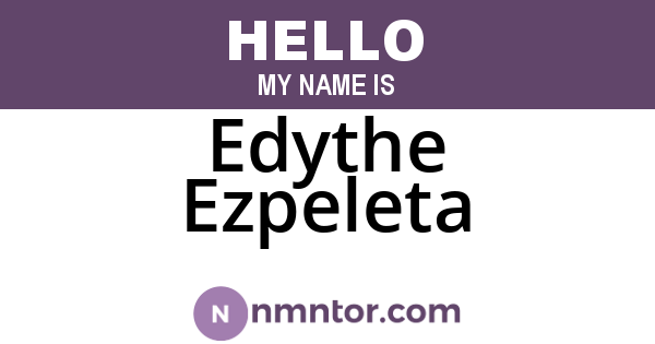 Edythe Ezpeleta