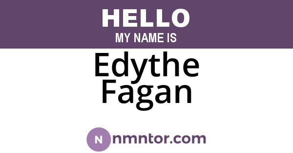 Edythe Fagan
