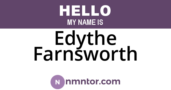 Edythe Farnsworth