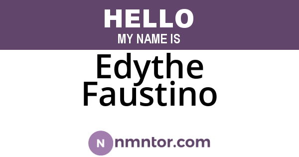 Edythe Faustino