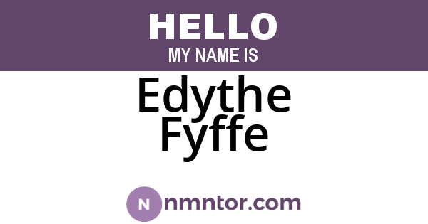 Edythe Fyffe