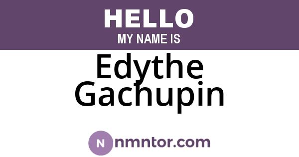 Edythe Gachupin