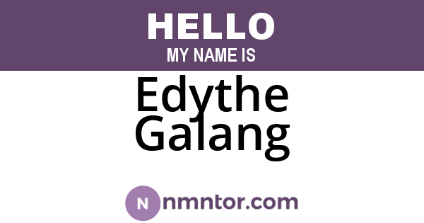 Edythe Galang