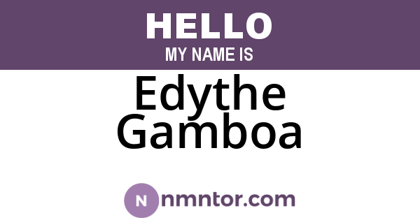 Edythe Gamboa