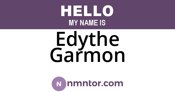 Edythe Garmon