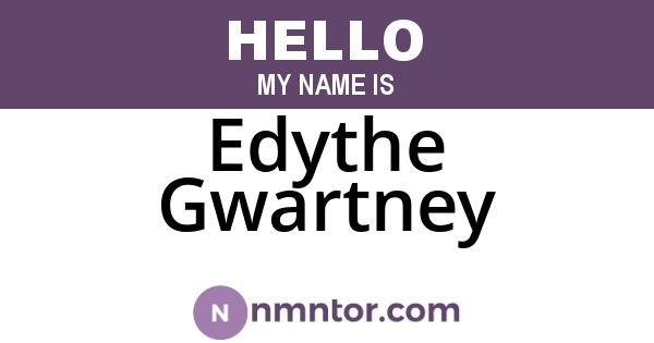 Edythe Gwartney