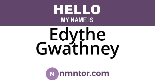 Edythe Gwathney