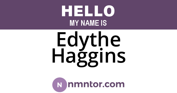 Edythe Haggins