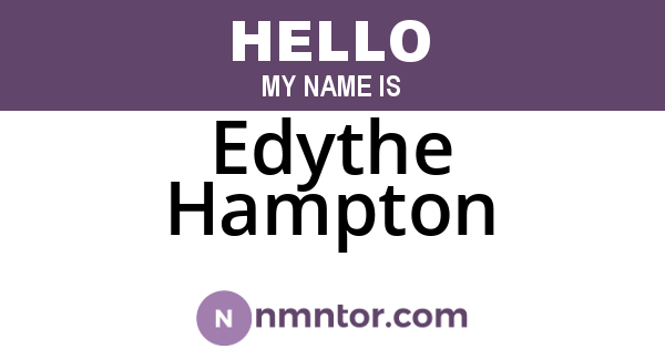 Edythe Hampton