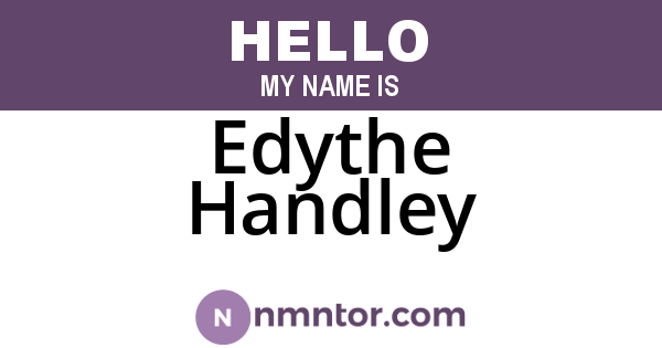 Edythe Handley