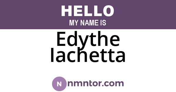 Edythe Iachetta