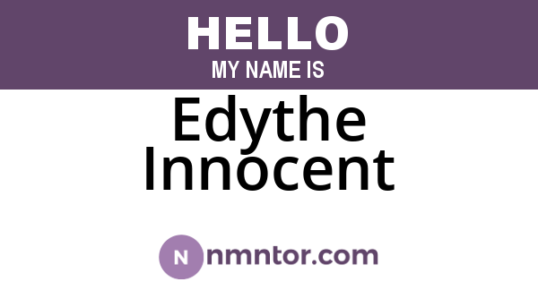Edythe Innocent
