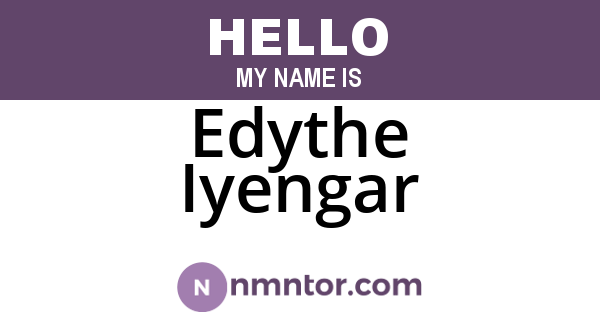 Edythe Iyengar