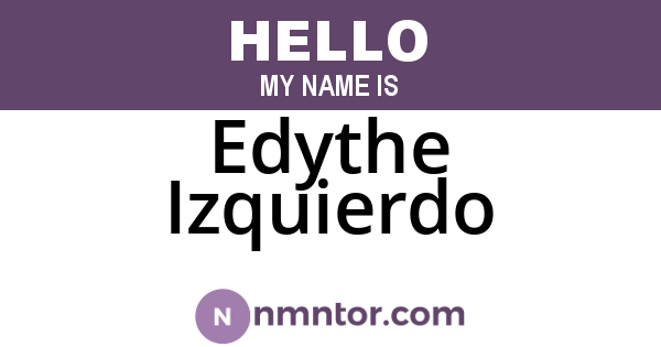Edythe Izquierdo