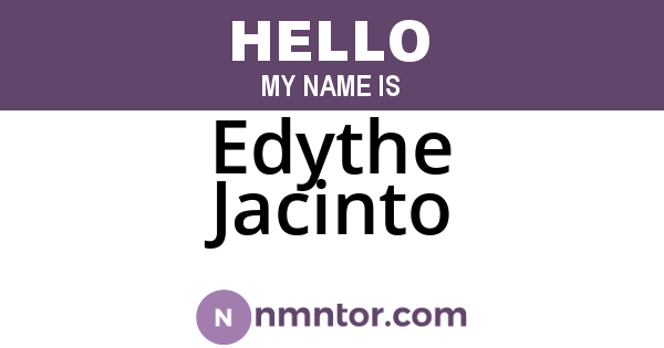 Edythe Jacinto