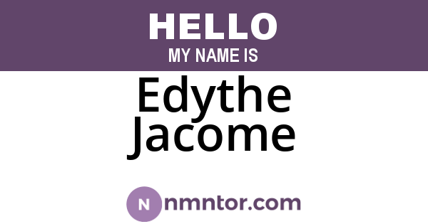Edythe Jacome