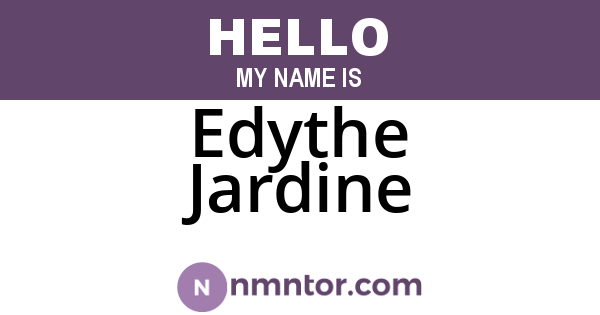 Edythe Jardine