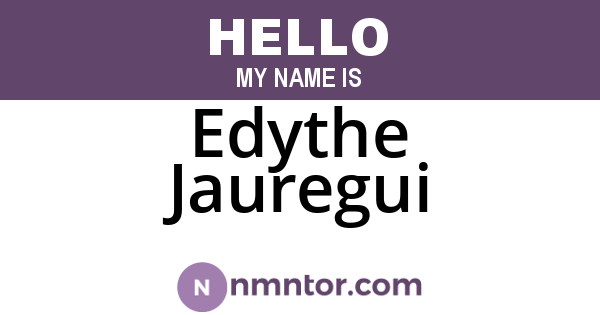 Edythe Jauregui
