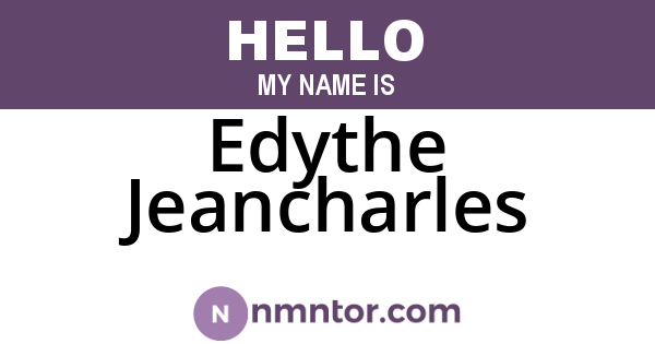 Edythe Jeancharles