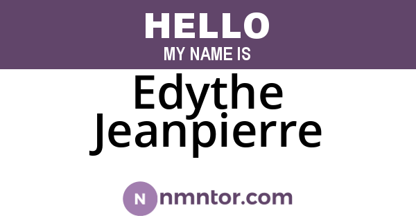 Edythe Jeanpierre