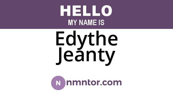 Edythe Jeanty