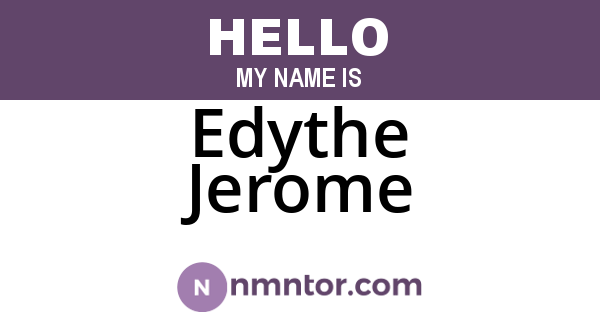 Edythe Jerome