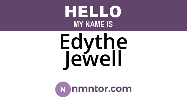 Edythe Jewell
