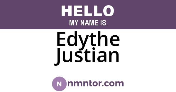 Edythe Justian