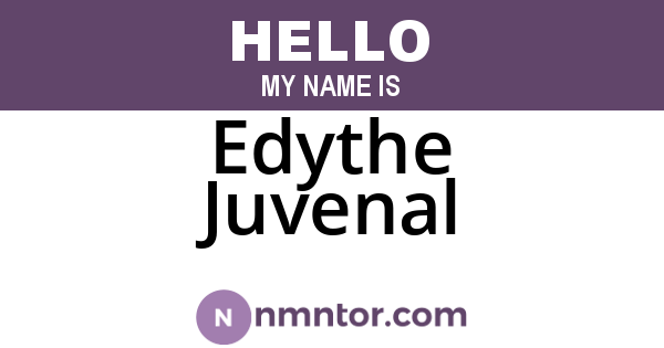 Edythe Juvenal
