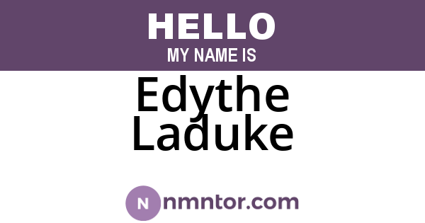 Edythe Laduke