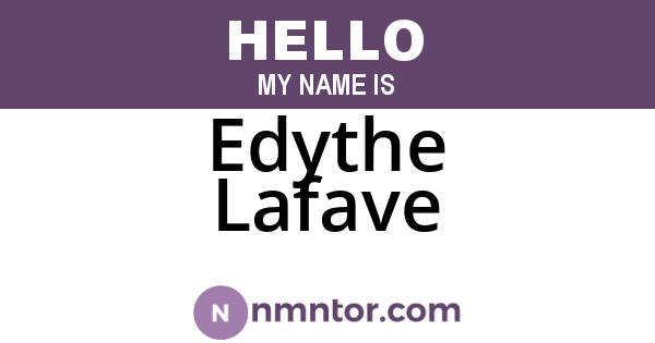Edythe Lafave