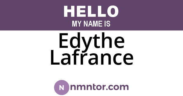 Edythe Lafrance