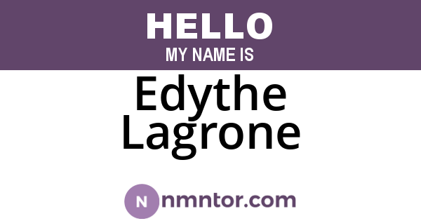 Edythe Lagrone