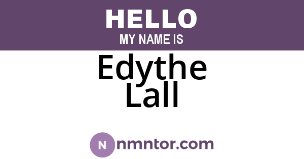 Edythe Lall