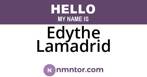 Edythe Lamadrid