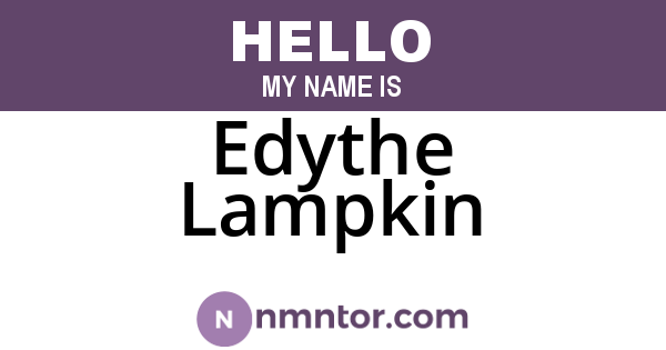 Edythe Lampkin