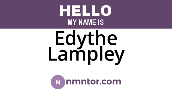 Edythe Lampley
