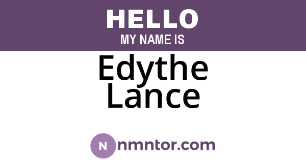Edythe Lance