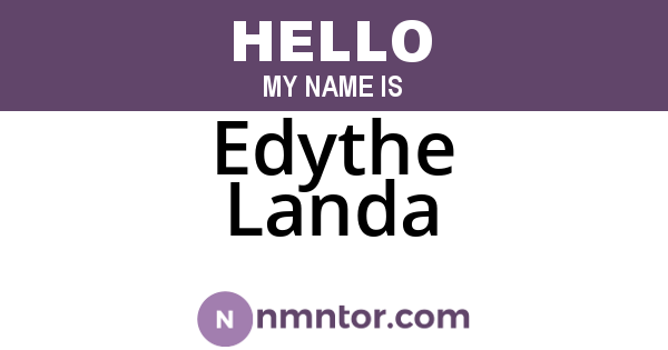 Edythe Landa
