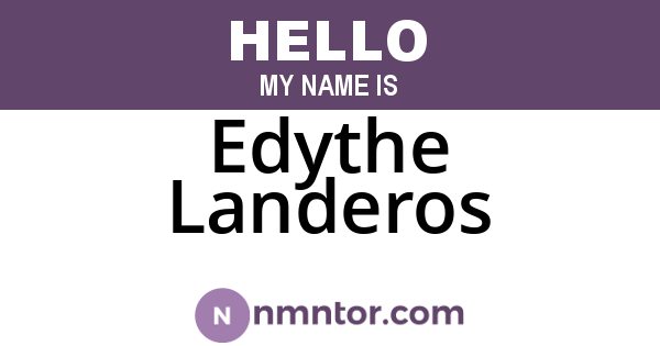 Edythe Landeros