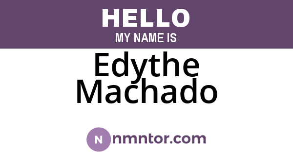 Edythe Machado