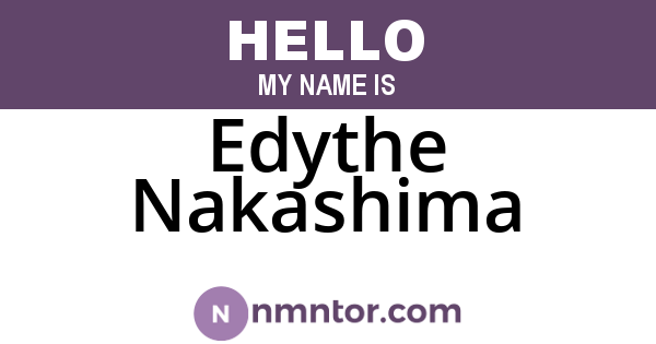 Edythe Nakashima