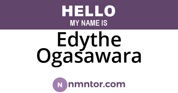 Edythe Ogasawara
