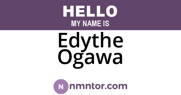 Edythe Ogawa