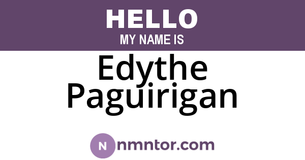 Edythe Paguirigan