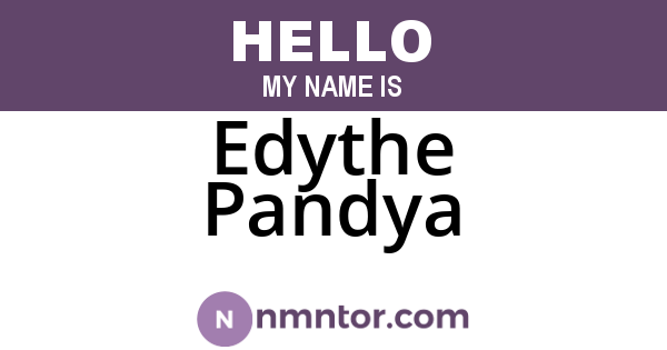 Edythe Pandya